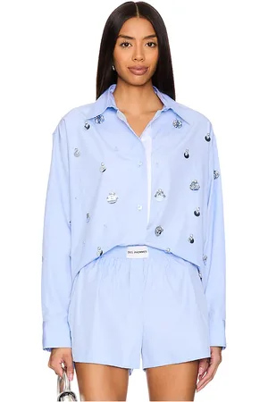 Des Phemmes Camisa classic en color bebe azul talla 38/XS en - Baby Blue. Talla 38/XS (también en 42/M, 44/L).