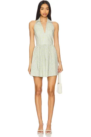 Caroline Constas Minivestido aya en color verde talla L en - Green. Talla L (también en XS).