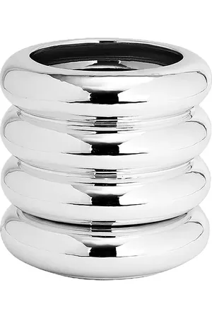 AREAWARE Macetero stacking planter tall en color plateado metálico talla all en - Metallic Silver. Talla all.