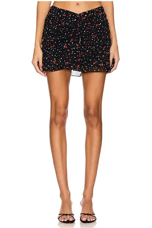 Des Phemmes Minifalda drapeada en color negro talla 40/S en - Black. Talla 40/S (también en 42/M).