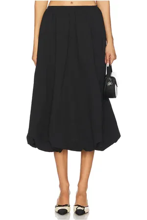 Lioness Falda midi tipo burbuja intuition en color negro talla L en - Black. Talla L (también en M, S, XL, XS).