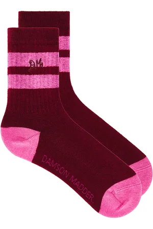 Damson Madder Calcetines hasta la pantorrilla en color talla all en - Red. Talla all.
