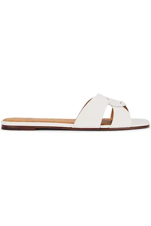 Ralph Lauren Sandalia shiny drum pebble en color blanco talla 10 en - White. Talla 10 (también en 6.5, 7, 7.5, 8, 9).