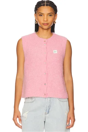 American Vintage Cárdigan sin mangas east en color rosado talla L en - Pink. Talla L (también en M, S).