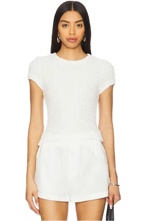 ENZA COSTA Manga raglán en color blanco talla L en - White. Talla L (también en M, XS).