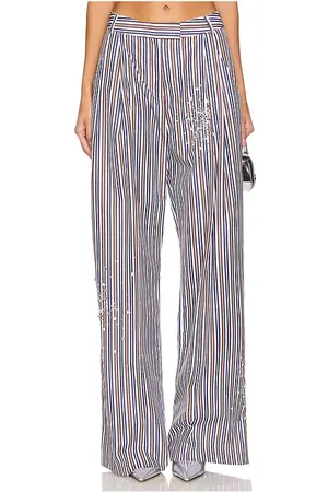 Des Phemmes Pantalón de traje ancho en color azul talla 38/XS en Coffee Blue & White - Blue. Talla 38/XS (también en 42/M).
