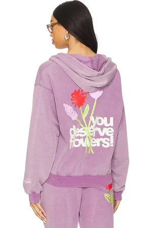 The Mayfair Group Sudadera you deserve flowers en color morado talla M/L en - Purple. Talla M/L (también en S/M, XS).