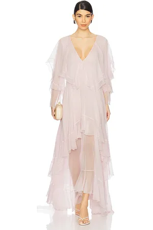 LOVESHACKFANCY Vestido collia en color rubor talla L en - Blush. Talla L (también en XS).