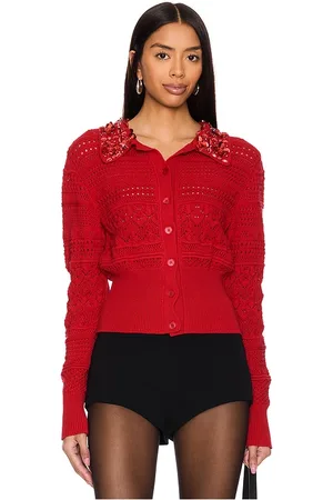 Des Phemmes Cárdigan calado en color rojo talla 38/XS en - Red. Talla 38/XS (también en 40/S).