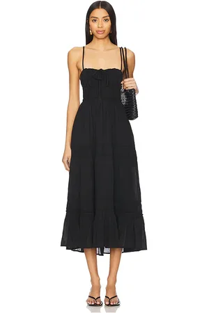 Free People Maxivestido free-est taking sides en color talla L en - Black. Talla L (también en M, S, XL, XS).