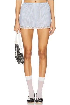 Miaou Anna shorts en color bebe azul talla M en - Baby Blue. Talla M (también en S, XS, XXS).