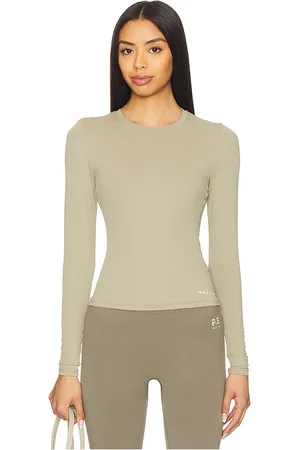 P.E Nation Top manga larga foundation en color verde salvia talla L en - Sage. Talla L (también en M, S, XS).