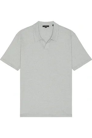 Vince Polo de manga corta johnny en color verde talla L en - Green. Talla L (también en S, XL/1X).