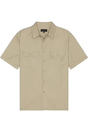 NILI LOTAN Camisa alvaro en color taupe talla L en - Taupe. Talla L (también en M, S).