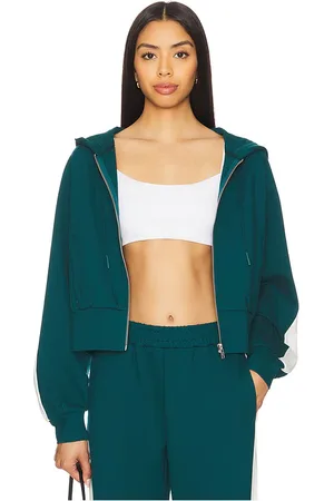 L*Space Capucha con cremallera back to back en color azul cerceta talla L en - Teal. Talla L (también en M, S, XL, XS).