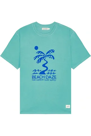 FAIR HARBOR Camiseta en color azul cerceta talla L en - Teal. Talla L (también en M, S, XL/1X).