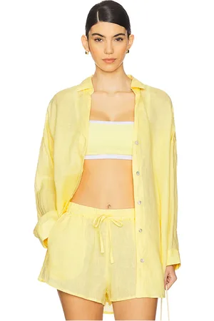 L*Space Túnica rio en color amarillo talla M-L en - Yellow. Talla M-L (también en XS-S).