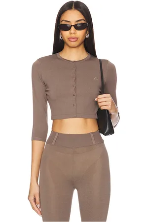 Miaou Cárdigan frida en color taupe talla M en - Taupe. Talla M (también en S).