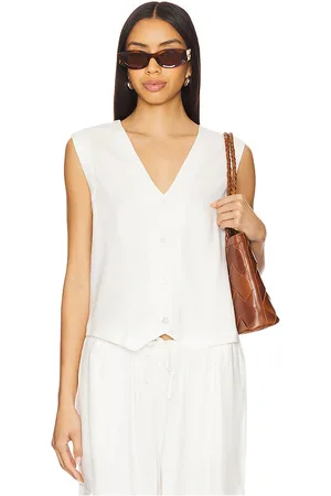 Beach Riot Chaleco darcy en color blanco talla L en - White. Talla L (también en M, S, XL, XS).