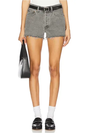 AGOLDE Pantalones cortos parker en color gris talla 23 en - Grey. Talla 23 (también en 24, 25, 26, 27, 28, 29, 30, 31, 32, 33, 34).