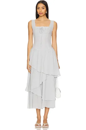 Free People Vestido midi free-est en my dreams en color roca talla L en - Slate. Talla L (también en M, S, XL, XS).