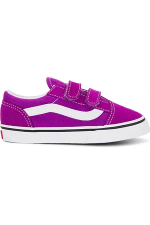 Vans Niño pequeño old skool v en color morado talla 10 en - Purple. Talla 10 (también en 7, 7.5, 8, 8.5, 9.5).