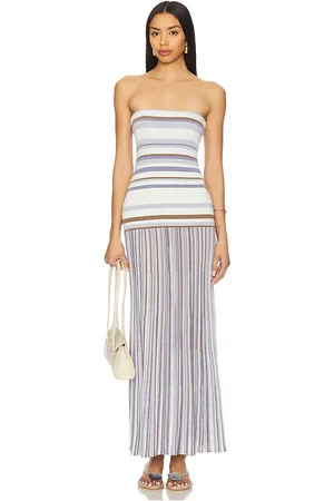 FAITHFULL THE BRAND Vestido sin tirantes citara en color blanco talla L en - White. Talla L (también en M).