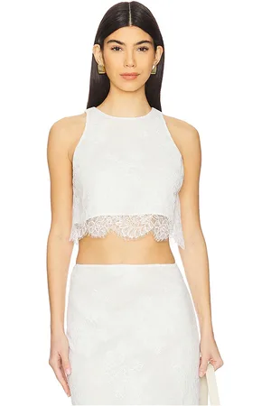 STONE_COLD_FOX X revolve audrey top en color talla L en - White. Talla L (también en M, S, XL, XS, XXS).