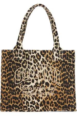 Ganni Bolso tote estampado de large easy shopper en color marrón talla all en - Brown. Talla all.