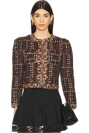 Isabel Marant Chaqueta recortada christy en color burnt orange,chocolate talla 34/2 en - Burnt Orange,Choc