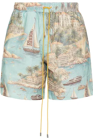 Rhude Sailing map swim shorts en color azul cerceta talla L en - Teal. Talla L (también en M).