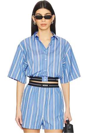 Msgm Camisa striped en color talla 38/XS en - Blue. Talla 38/XS (también en 40/S, 42/M, 44/L).