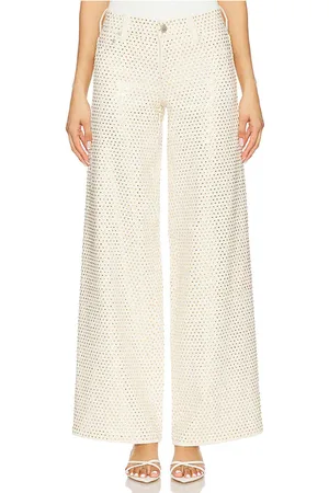 ALICE+OLIVIA Vaqueros holgados trish en color blanco talla 24 en - White. Talla 24 (también en 25, 26, 27, 28, 29).
