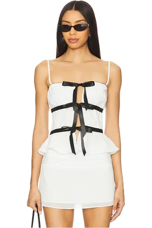 MORE TO COME Alise top en color talla L en - White. Talla L (también en M, S, XL, XS).