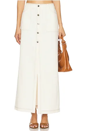 NakedVice Falda maxi mila en color blanco talla L en - White. Talla L (también en M, S, XL, XS).