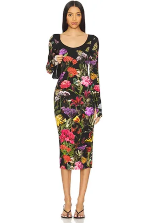 ALICE+OLIVIA Vestido delora en color negro talla 0 en - Black. Talla 0 (también en 2, 4, 6).