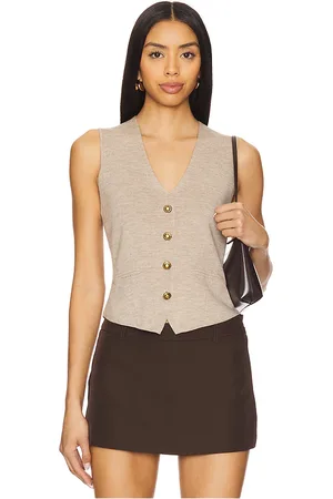 RAG&BONE Top chaleco ella en color neutral talla S en - Neutral. Talla S (también en XL, XS, XXS).