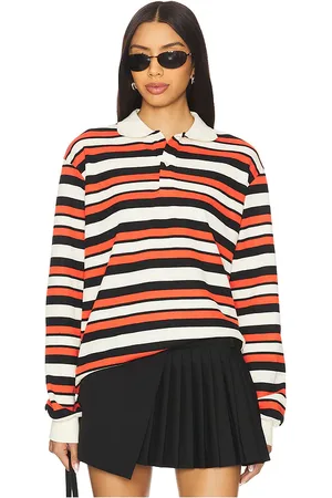 Lioness Leisure long sleeve polo en color rojo talla L en - Red. Talla L (también en M, S, XS).