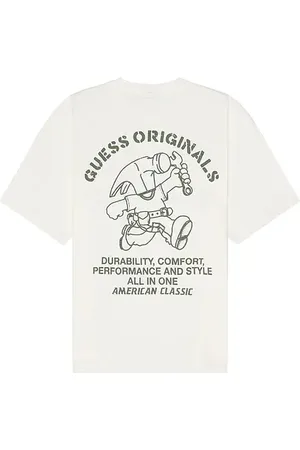 Guess Camiseta carpenter shop en color blanco talla L en - White. Talla L (también en M, S, XL/1X, XS).