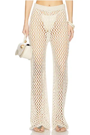 MORE TO COME Pantalón rue en color crema talla L en - Cream. Talla L (también en M).