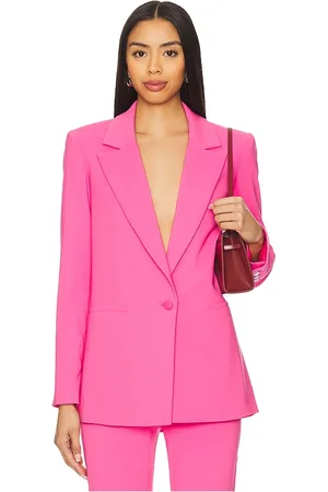 ALICE+OLIVIA Denny notch collar boyfriend blazer en color rosado talla 0 en - Pink. Talla 0 (también en 10, 2, 4, 6, 8).