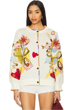 Never Fully Dressed Cárdigan enchanted en color talla XL en - Cream. Talla XL (también en XXL, XXXL).