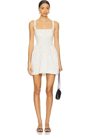Free People Minivestido printed astrid en color ivory talla L en - Ivory. Talla L (también en M, S, XL).