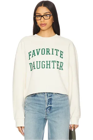 Favorite Daughter Sudadera deportiva recortada en color crema talla L en - Cream. Talla L (también en M, S, XL, X