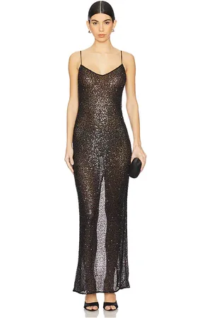 NBD Vestido largo leighan en color talla L en - Black. Talla L (también en M, S, XL, XS, XXS).