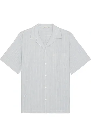 Simkhai Camisa campestre poe en color azul talla L en - Blue. Talla L (también en M, S, XL/1X).