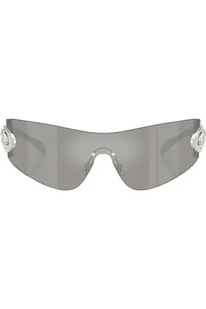 VERSACE Gafas de sol en color metálico talla all en - Metallic Silver. Talla all.