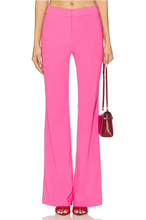 ALICE+OLIVIA Pantalón de talle medio livi en color rosado talla 0 en - Pink. Talla 0 (también en 2, 4, 6).