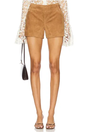ALICE+OLIVIA Cady suede short en color marrón talla 2 en - Brown. Talla 2 (también en 4).