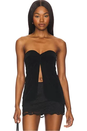 Free People Túnica call me later en color talla L en - Black. Talla L (también en M, S, XL, XS).